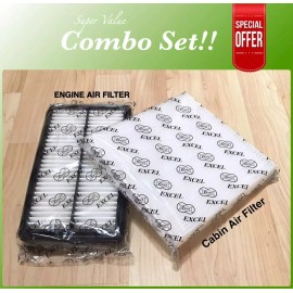 EXCEL CARBONIZED CABIN + ENGINE AIR FILTER for 2017-2020 Honda CRV 2.4L ONLY