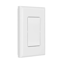Suraielec Single Wireless Remote Control Wall Switch with Hanging Plate, Programmable and Expandable (Remote Only, Receiver Sold Separately)