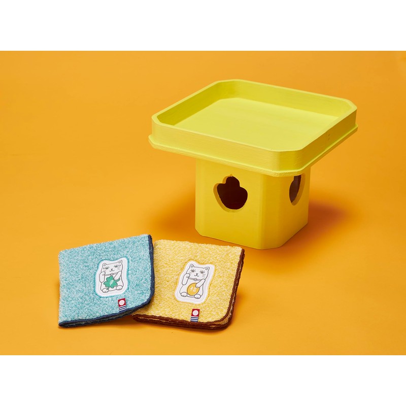 Kosugizen IMHK-80PC Mini Handkerchief, Maneki Neko (Maneki Neko), 9.8 x