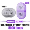 6 Pack Pill Organizer Pocket Small Case Holder Am Pm
