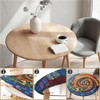 artslion Outdoor Round Tablecloth with Elastic Band 60In (150Cm) Elastic