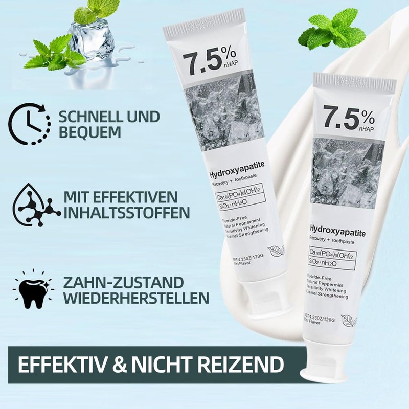2PCS Hydroxylapatite Toothpaste