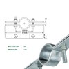 Highcraft RISEG01-10 Riser Wall Ceiling Mount Vertical Piping Support-Plumbing Extension