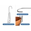 Orchid Nerd 6-Inch Clip-On Pot Hanger, Galvanized Steel, Fits Clay