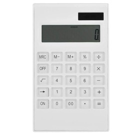 Desk Top Calculator LCD Display Office Calculator Transparent Calculator Solar Energy Led Calculator with Crystal Button