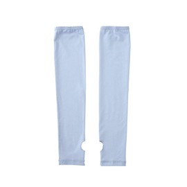 Phiten Arm Cover, Freeasy Light Blue, Women's, Cool Touch Material, UV Protection Function (Over 96% UV Reduction), Botaniaid Moisturizing Treatment, No Tightening, Loose Fit, Stretchy, Sunscreen