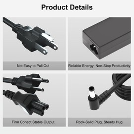 Zosam 16V AC/DC Power Adapter Compatible for Fujitsu ScanSnap iX1600 iX1500 iX1400 iX500 SV600 S510 S510M S500 S500M, P/N PA03656-B005 PA03656-B015 PA03656-B205 Power Supply Cord with US Plug
