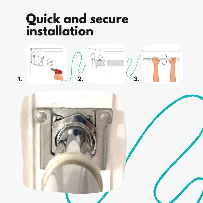 Brackets for DreamGYM Doorway Pull-up Bar - Chin-up Bar -