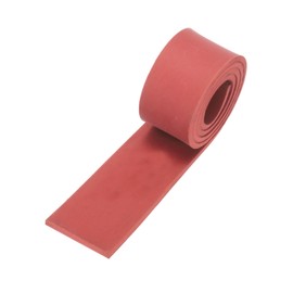 sourcing map Solid Rubber Sheet 1/8" Thick x 1" Wide x 20" Long, Anti-Slip Neoprene Rubber Roofing Material for Gaskets DIY Material, Pads, Seal, Bumpers Red
