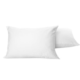 Siesta Zen Pure Egyptian Cotton Standard Oxford Pillow Cases 50x75cm Ultra Soft 800 Thread Count Luxurious 100% Long Staple Cotton Sateen Weave Pillowcase Cover (Housewife Envelop Style) (2, White)