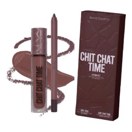 Lip Duo Set Labial Mate Liquido Delineador Beauty Creations                                                                                           