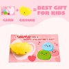 36 Packs Valentine’s Day Gift Cards with Glitter Mochi Squishy