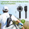 Lovegoo Rechargeable Golf Cart Fan, 10000mAh Battery 55H Max Runtime,