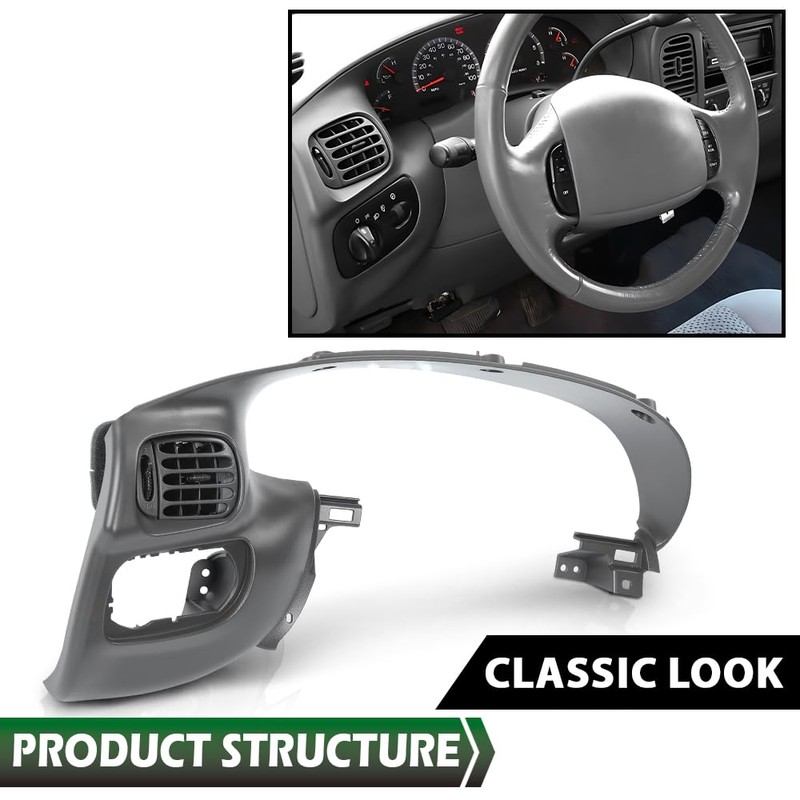 LQI Front Upper Dashboard Cover W/1 Switch Air Vent, Compatible