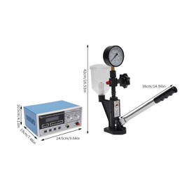 TdiriNar Fuel Injector Tester, CR-C Common S60H Diesel Injector Nozzle Pop Pressure Tester with Measuring Ranges 0~8000 PSI, Commercial Common Rail Injector Tester Kit for Diesel Engine Vehicle