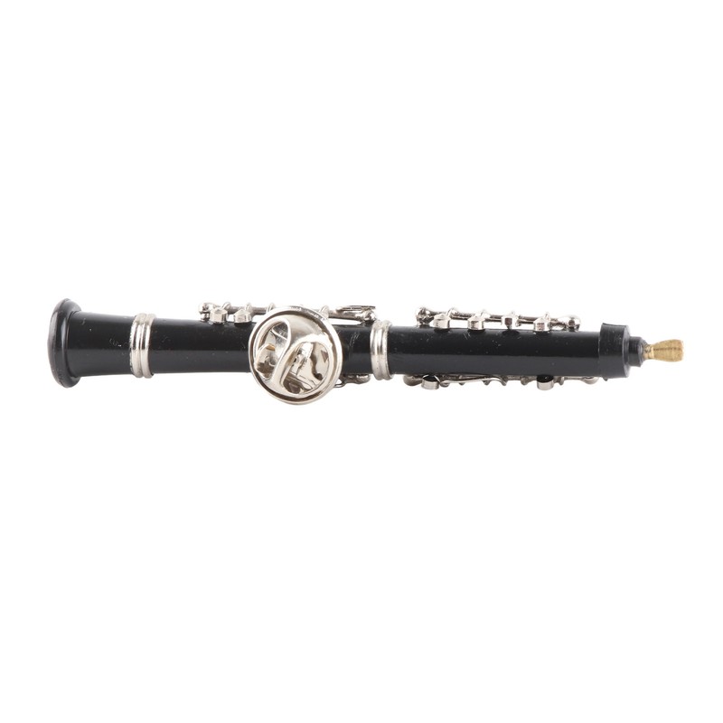 Oboe Brooch Pin Fashion Elegant Simulation Metal Musical Instrument Brooch
