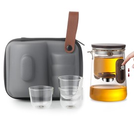 MACTANO Enchanti Tea Pot, Magic Witchcraft Enchanted Glass Travel Teapot with Strainer -330ML