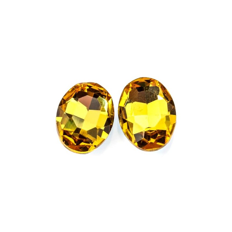 Potomac Crystal Oval Stones - Topaz 13x18mm | Pack of