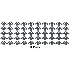 Plastic Roof Ice Guard Snow Guard Snow Stops for Standing Seam Metal Roofing - Multi-Color/Multi-Pack Listing (50, Grey)