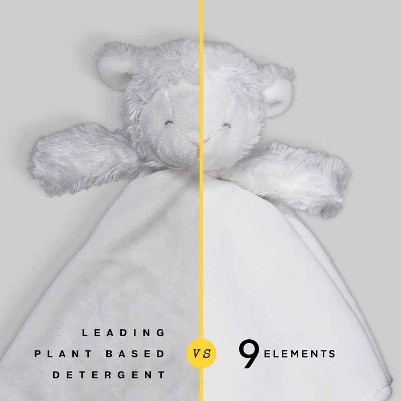 9 Elements Natural Laundry Detergent Liquid Soap, Citrus Scent, Vinegar