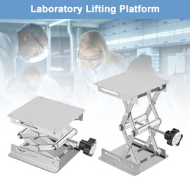 Ejoyous Laboratory lift, 100 x 100mm Lab Jack scissor stand, stainless steel lift table, laboratory lift
