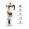 XOF Cafeteras Italianas Caféexpresso Fuegodirecto 3tazas+batidor