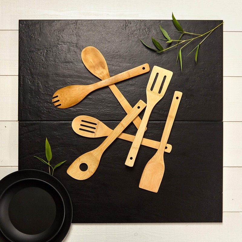 bambuswald Plastic-free and environmentally friendly kitchen utensil set (6 pieces)