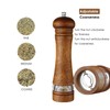 2-Piece Salt and Pepper Grinder Set with Wood Tray, 8