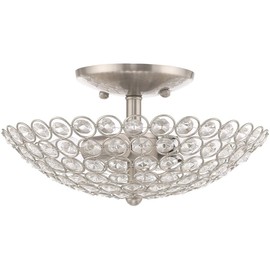 Livex Lighting 2 Lt Brushed Nickel Ceiling Mount