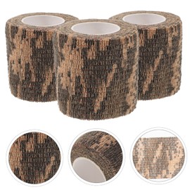 SOLUSTRE 3 Rolls camouflage tape camo tape sports tape goon tape camo form wrap stretch wrapping tapes protective duct tapes outdoor supply invisible car stickers