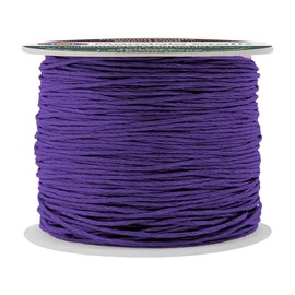 Mandala Crafts 0.5mm 109 Yards Purple Cotton Waxed Cord for Jewelry Making Bracelet Cord Waxed String - Beading String Thread Jewelry Cords for Necklaces String