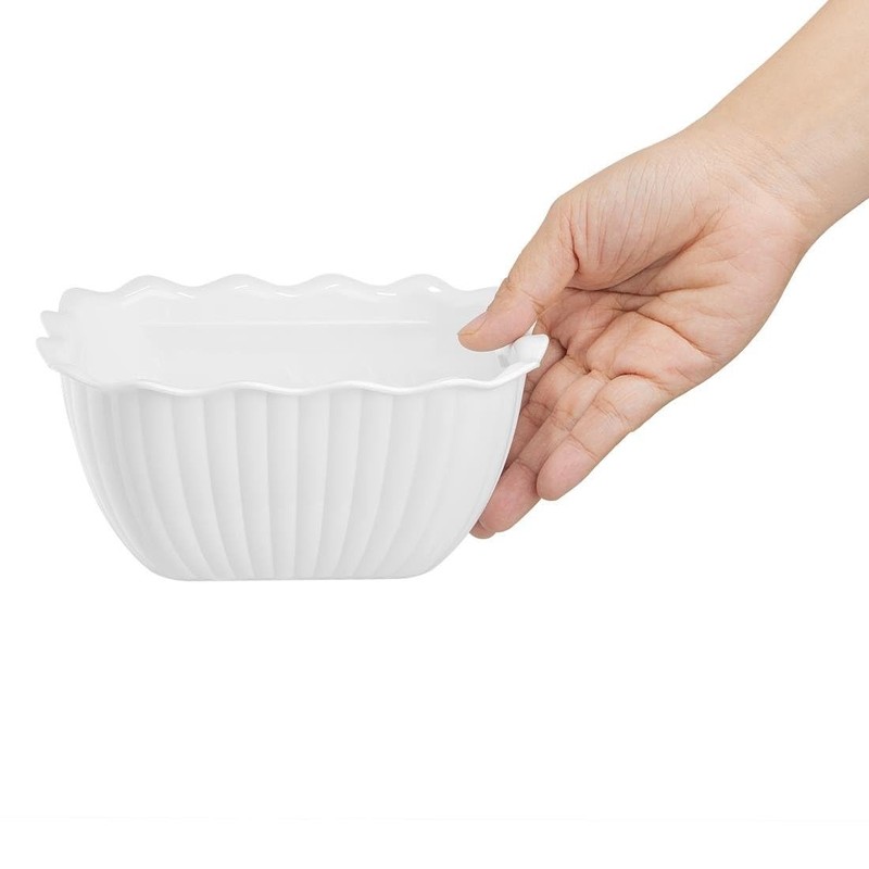Olympia Kristallon Small Salad Crock White SAN, 0.75 Ltr 25.3fl
