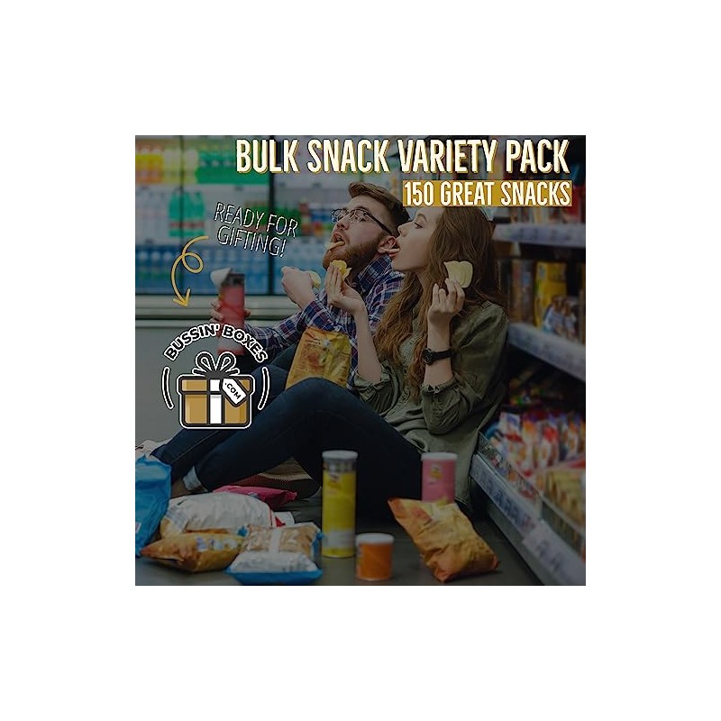Office Snacks and School Snacks Variety Pack/College Care Package (150