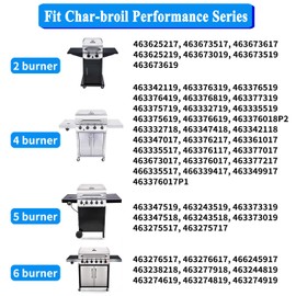 TIMTIMBBQ Replacement Parts for Charbroil Grill Performance 4 Burner, Charbroil Grill 463342119 Replacement Parts, Replacement Parts for Char-Broil Grill 463342119, 463342118, 463332718, 463335517