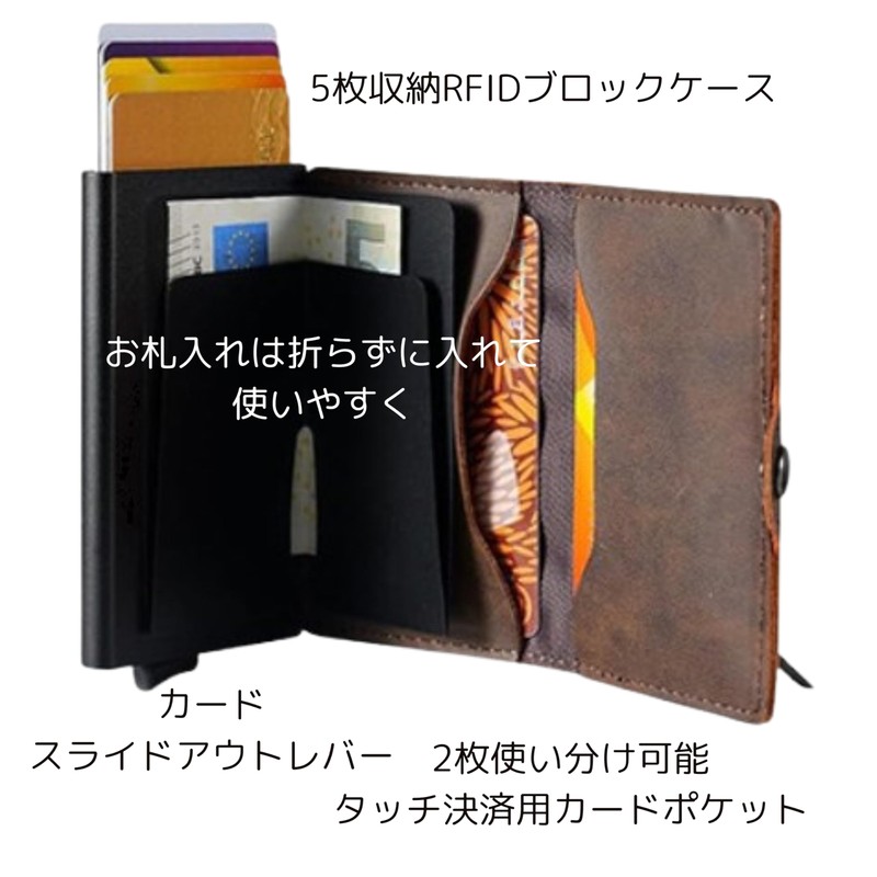 Grand Rover Men's Compact Mini Wallet, PU Leather, Prevents Bills