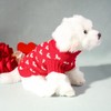 Persoshow Valentine's Day Sweater for Dog,Red Soft Valentine's Day Dog