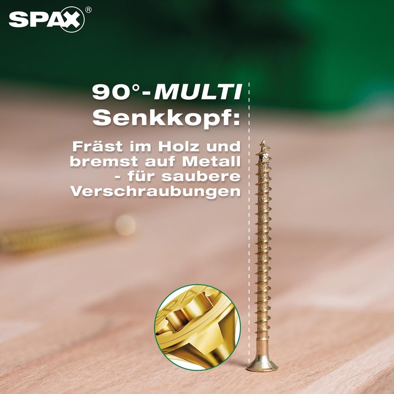 SPAX Universal Screw, 2.5 x 20 mm, Pack of 360,