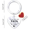 QTQTLP Tata Noel Keyring Tata Gift for Tata, Gift Thank