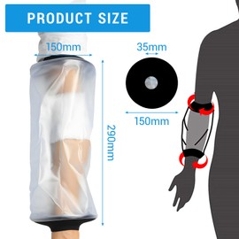 Leogony PICC Line Covers Upper Arm, Reusable Waterproof Arm Cover for Shower, Wound Care, Cast and Post Surgery Dressing