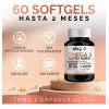Omega 3 Premium 1300mg Aceite De Salmon Salvaje Puro Con