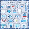 Winter Wonderland Photo Booth Props Kit, 22 pcs Snowflake Photo
