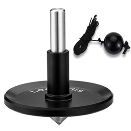 CHEETOP Rope Metal Spinning Top, High Performance Precision Stainless Steel Kill Time Anti-Gravity Perfect Balance Gyroscope, Spins Forever Exceed 10 Minutes Relieve Stress Desktop Toy (Black)