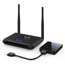 Wireless HDMI Transmitter and Receiver,Binken Wireless HDMI Extender Support 1080P@60 Hz, Support 2.4/5GHz for Streaming Video Audio from Laptop, Camera, Cable Box to HDTV Projector(813)