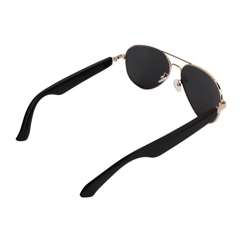 Bluetooth Sunglasses Gold Frame Smart Audio Glasses Stereo Speakers Music