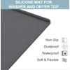 Silicone Washing Machine Drain Pan, 54"x27.5" 0.79" Raised Edge Mat,