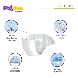 Pañales Parar Perro Chico 12 Piezas