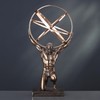 Veronese Design 9 Inch Atlas Carrying Celestial Sphere Statue Cold