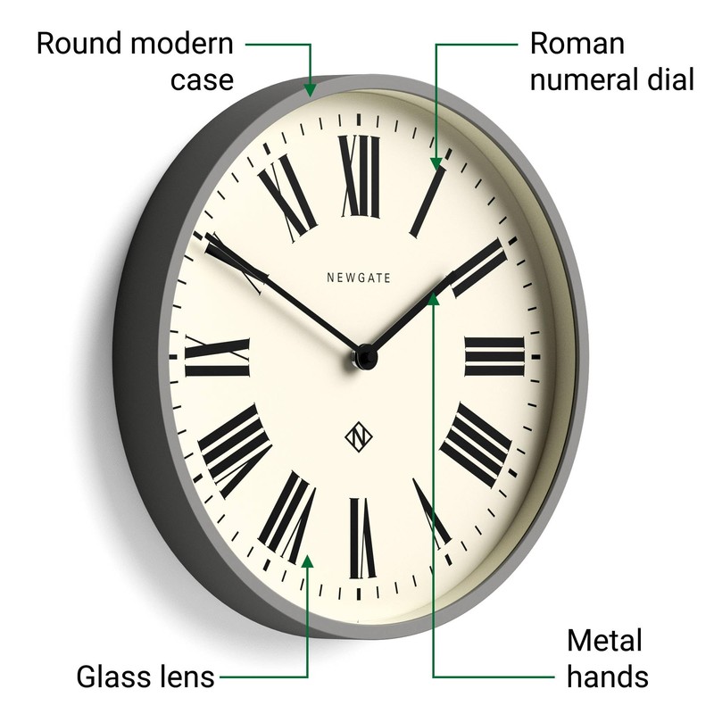 NEWGATE® Number Three Italian Wall Clock | Modern Round Clock