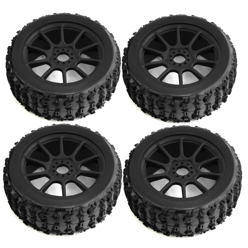 ARRMA F/R 17mm Hex TIRES & Wheels for Arrma Typhon