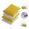 Ipetboom 4Pcs Glitter Cleaning Sponges Multi Function Dish and Bathroom